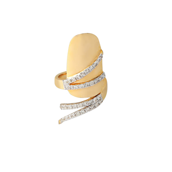 The Golden Glam Nail RIng