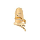 The Golden Glam Nail RIng