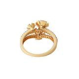 Intertwined Floral Elegance Ring