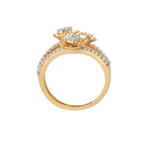 Intertwined Floral Elegance Ring