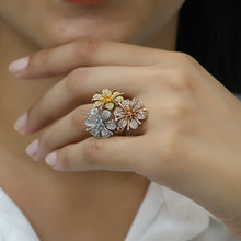 Tri Flower Ring